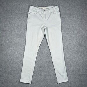 Levis 311 Denim jeans Shaping Skinny Women 30(29x28) White Blue Pinstripe fabric